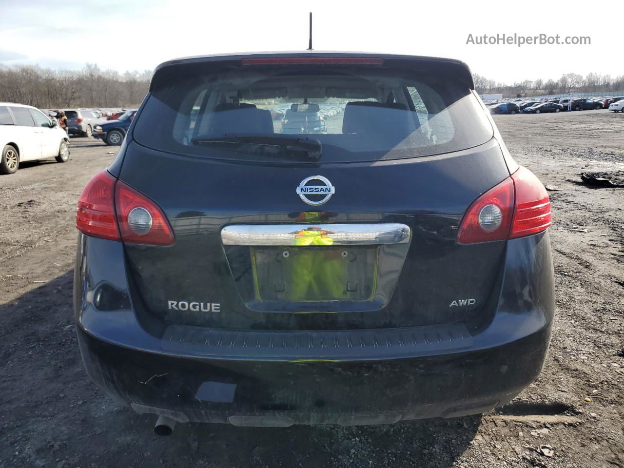 2012 Nissan Rogue S Черный vin: JN8AS5MV5CW711944