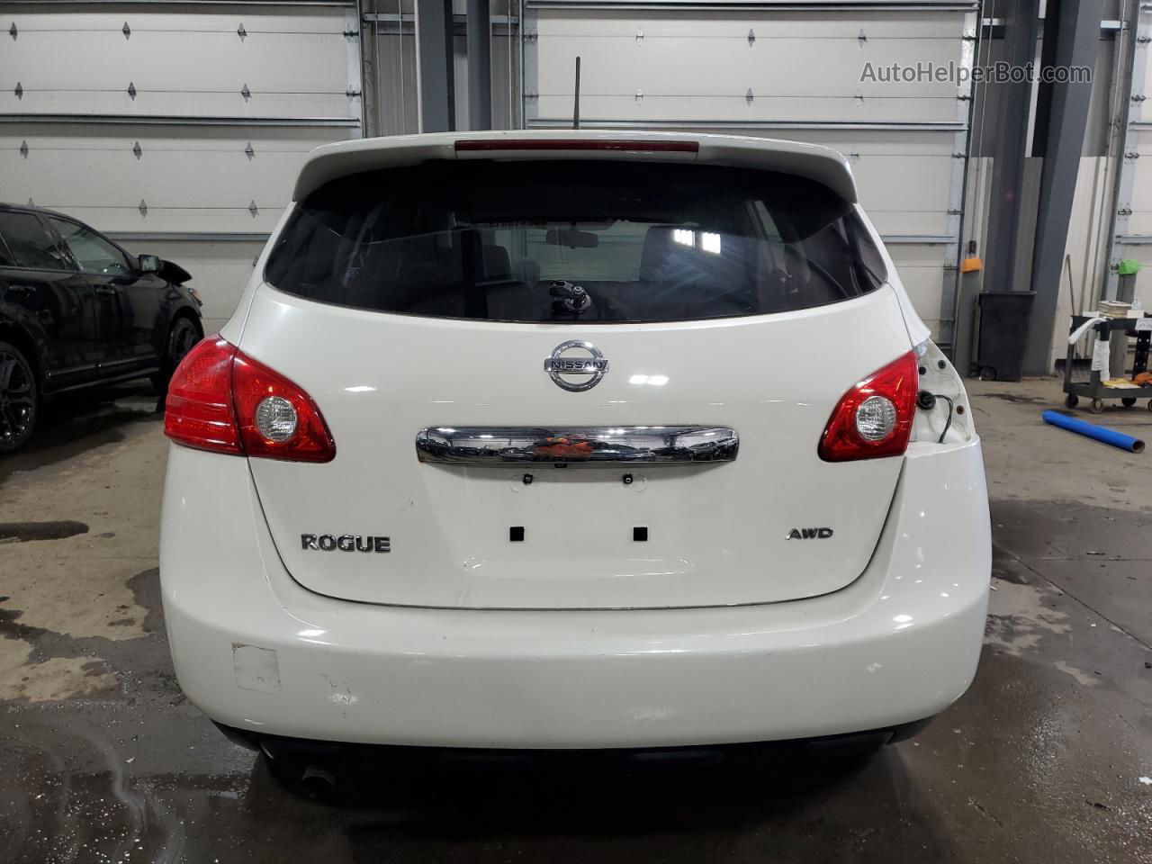 2012 Nissan Rogue S White vin: JN8AS5MV6CW355908