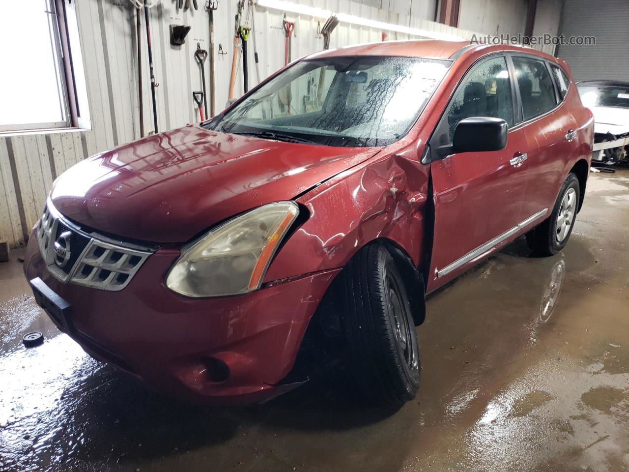 2012 Nissan Rogue S Orange vin: JN8AS5MV6CW356878