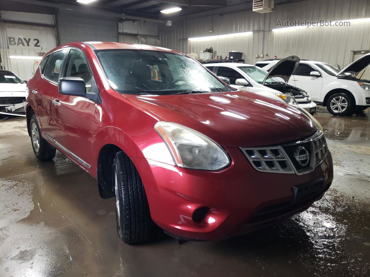 2012 Nissan Rogue S Orange vin: JN8AS5MV6CW356878