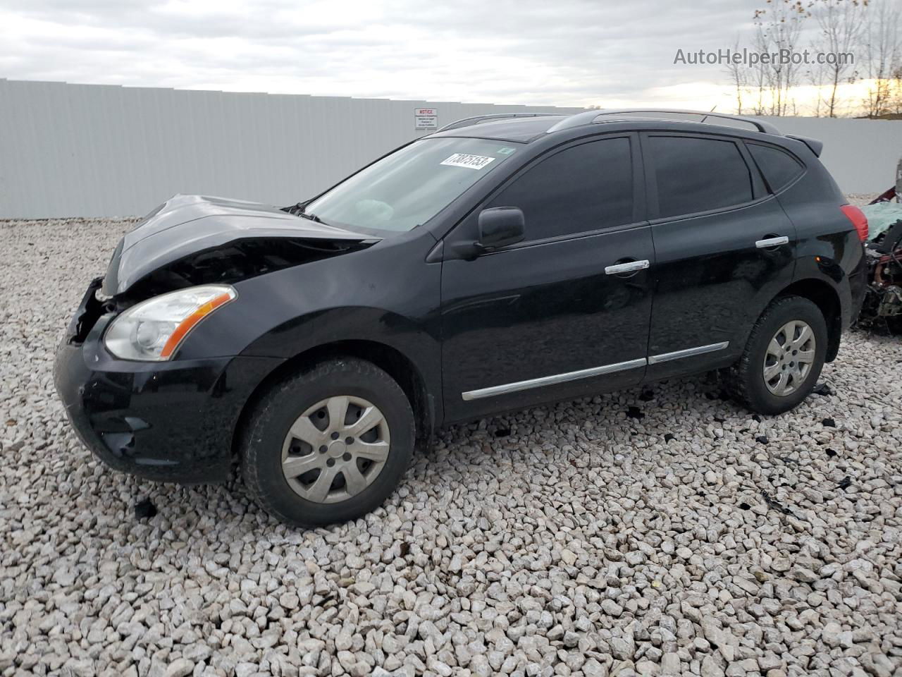 2012 Nissan Rogue S Black vin: JN8AS5MV6CW361174