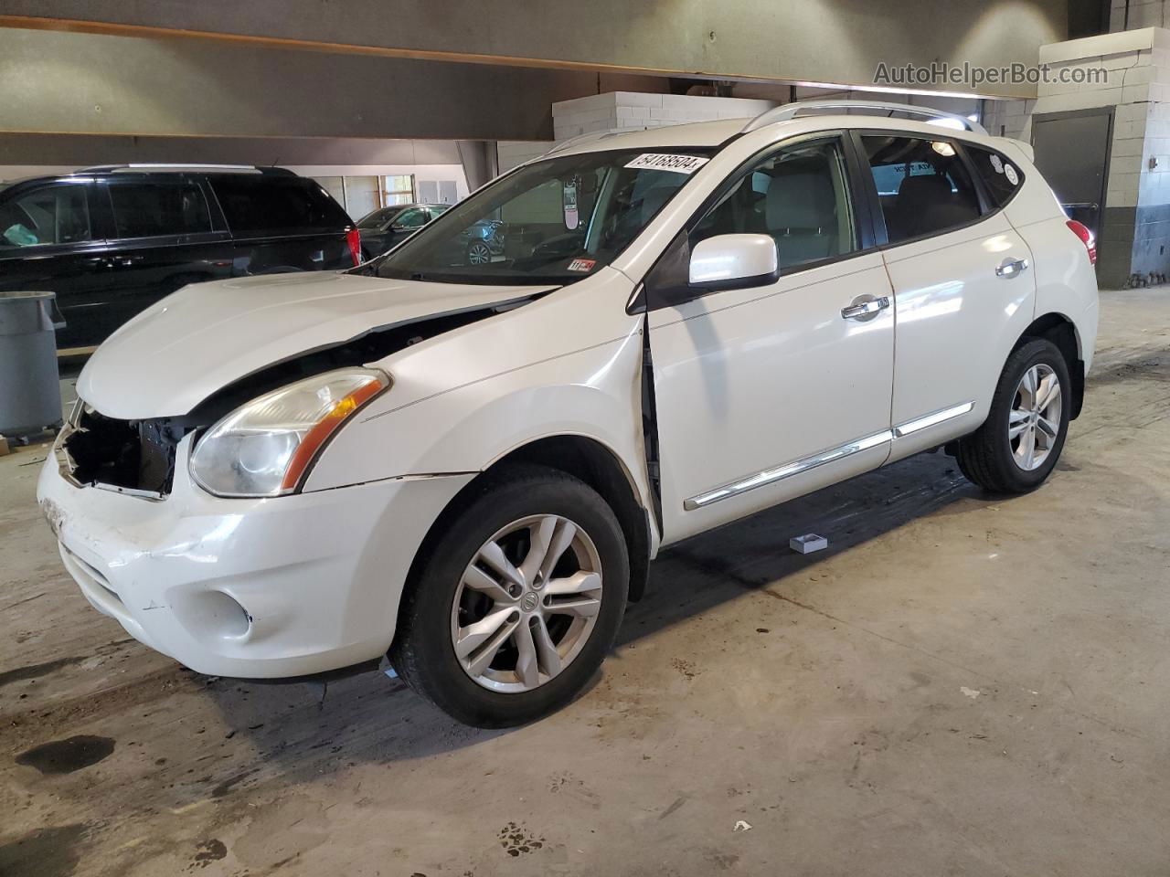 2012 Nissan Rogue S White vin: JN8AS5MV6CW362339