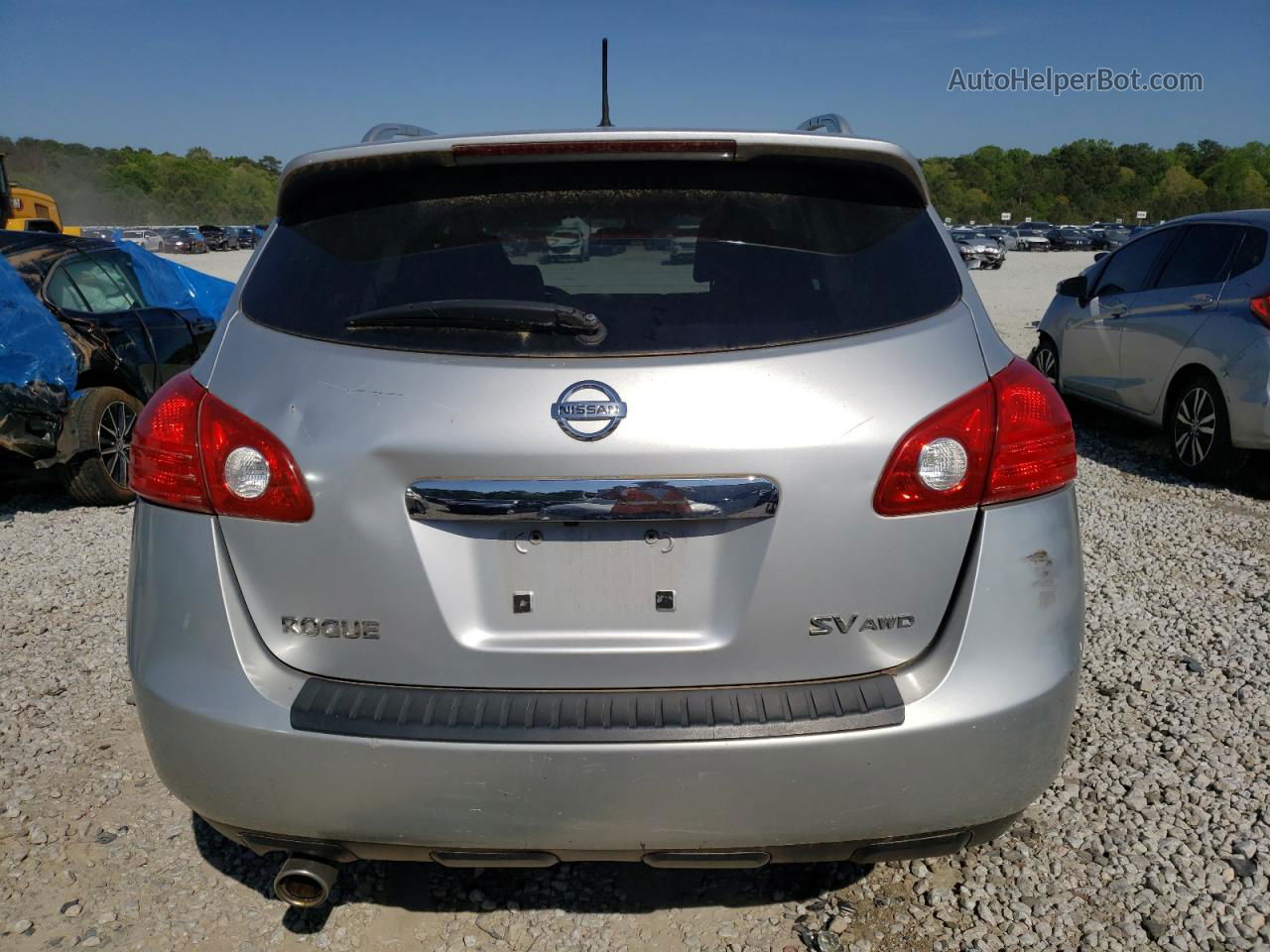 2012 Nissan Rogue S Silver vin: JN8AS5MV6CW363474