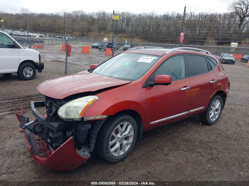 2012 Nissan Rogue Sv W/sl Pkg Red vin: JN8AS5MV6CW373549