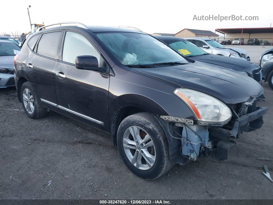 2012 Nissan Rogue Sv Brown vin: JN8AS5MV6CW376046