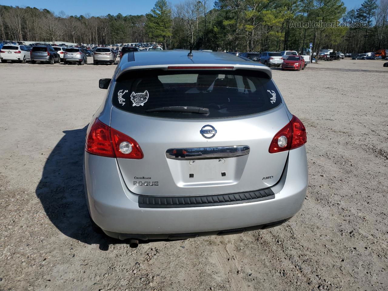 2012 Nissan Rogue S Silver vin: JN8AS5MV6CW380100