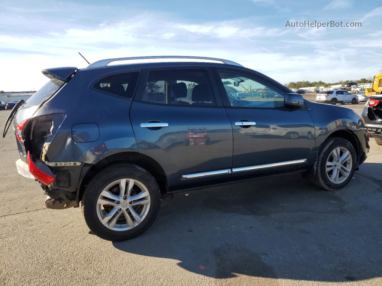 2012 Nissan Rogue S Синий vin: JN8AS5MV6CW380355