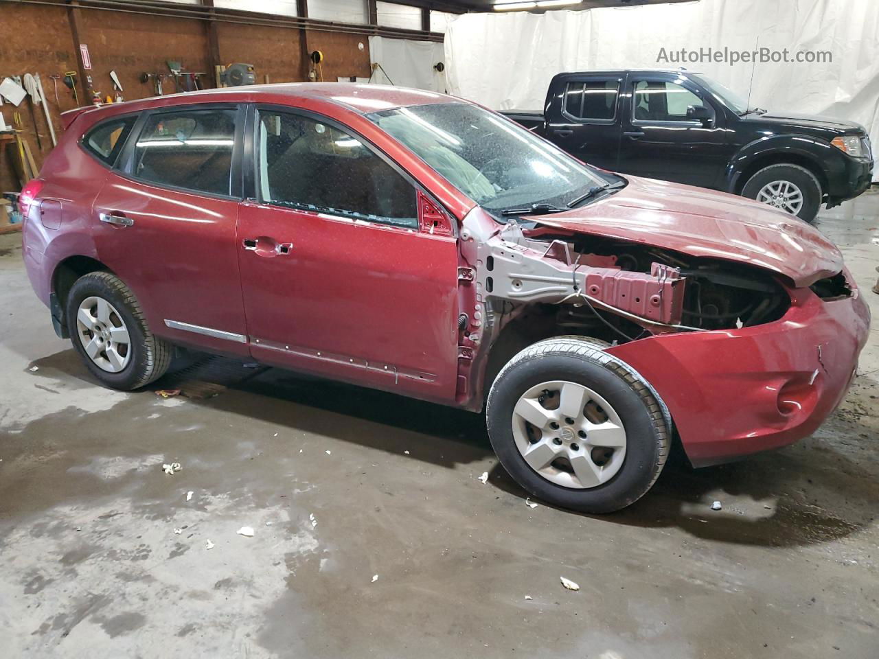 2012 Nissan Rogue S Burgundy vin: JN8AS5MV6CW386981