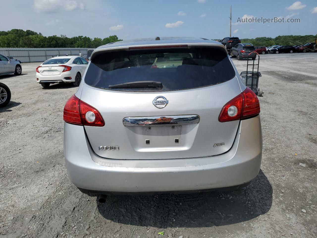 2012 Nissan Rogue S Silver vin: JN8AS5MV6CW387869