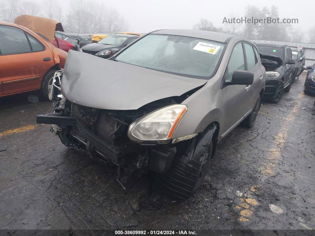 2012 Nissan Rogue S Brown vin: JN8AS5MV6CW388228