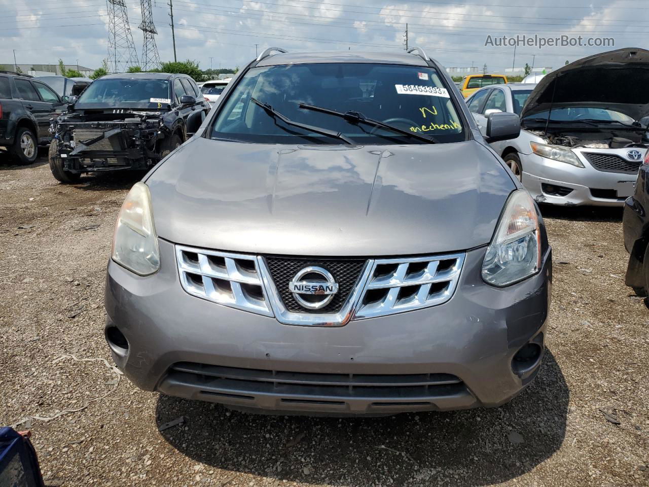 2012 Nissan Rogue S Gray vin: JN8AS5MV6CW388763