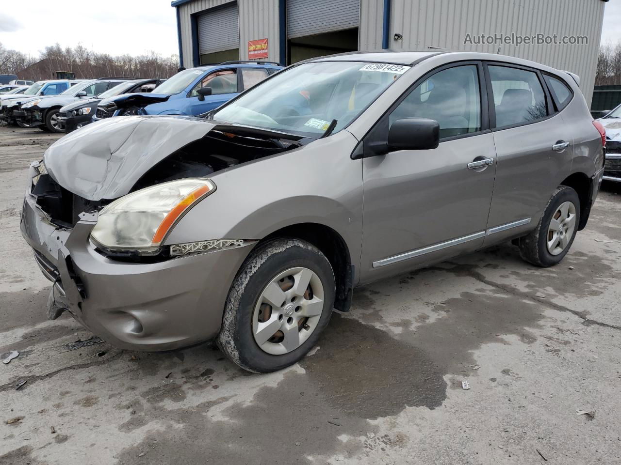 2012 Nissan Rogue S Tan vin: JN8AS5MV6CW392134