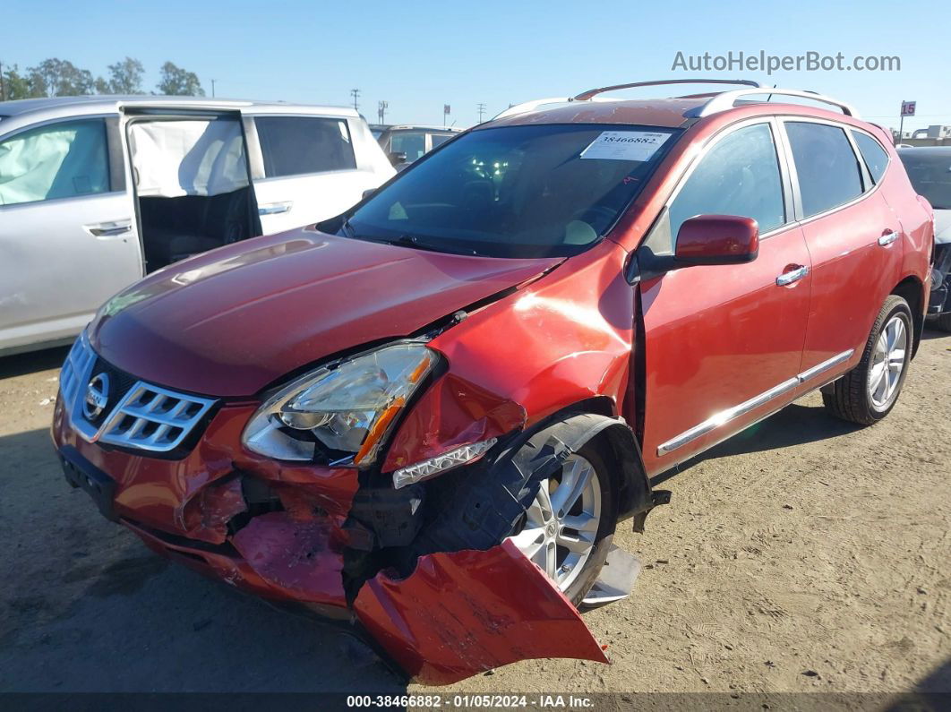 2012 Nissan Rogue Sv Red vin: JN8AS5MV6CW410194