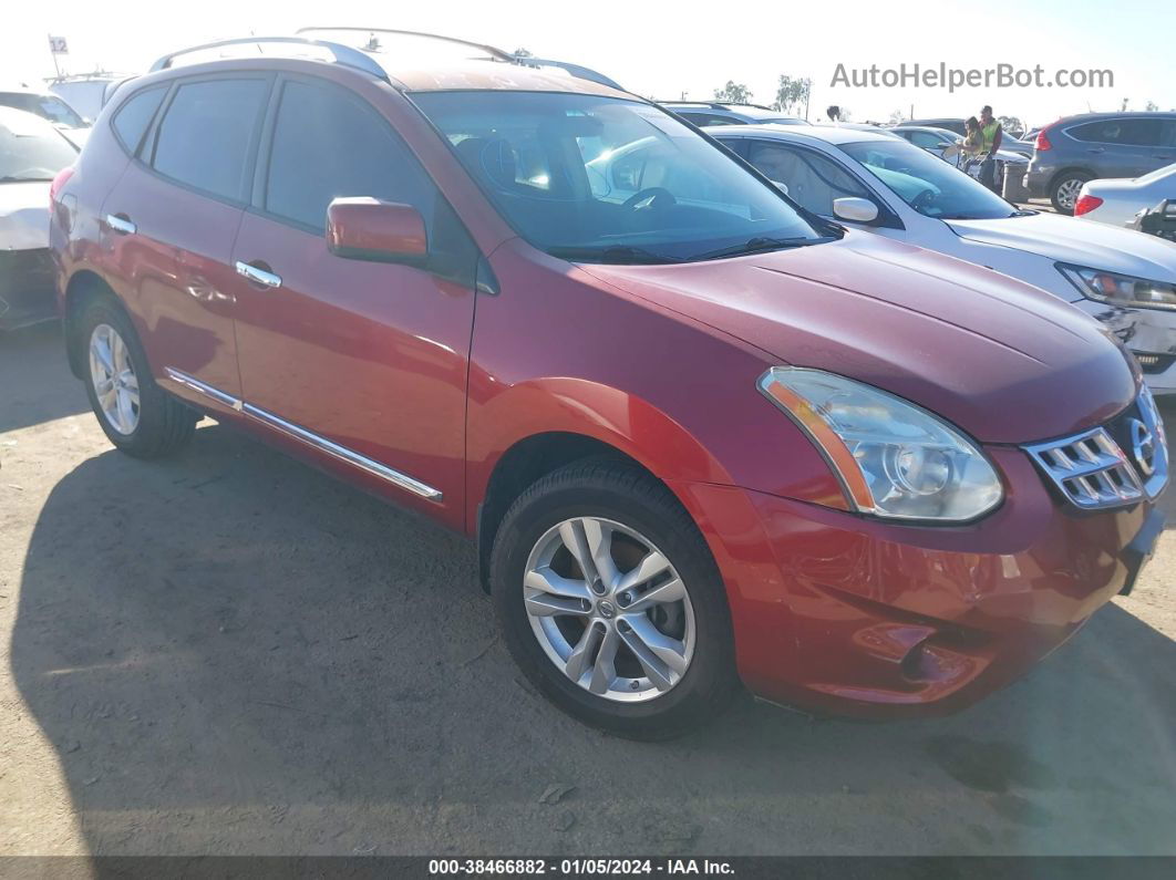 2012 Nissan Rogue Sv Red vin: JN8AS5MV6CW410194