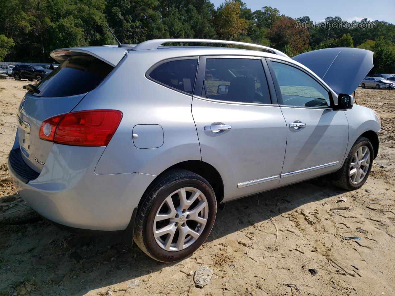 2012 Nissan Rogue S Silver vin: JN8AS5MV6CW416206