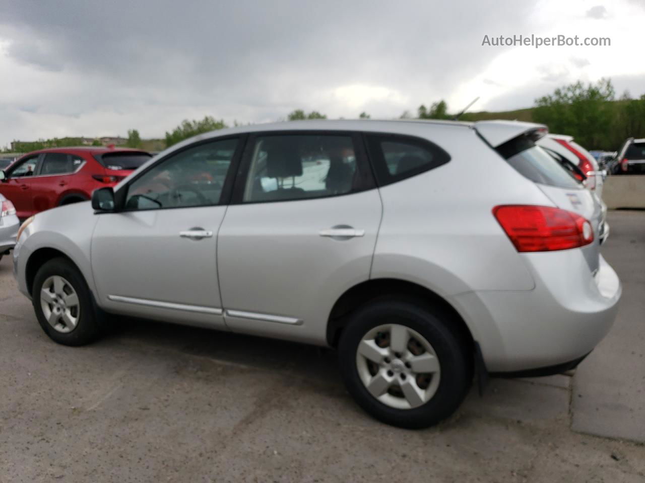 2012 Nissan Rogue S Silver vin: JN8AS5MV6CW702234