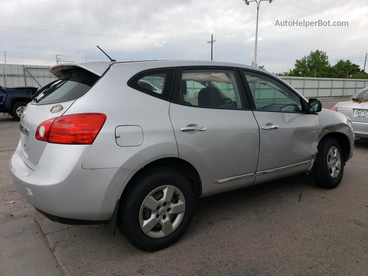 2012 Nissan Rogue S Silver vin: JN8AS5MV6CW702234