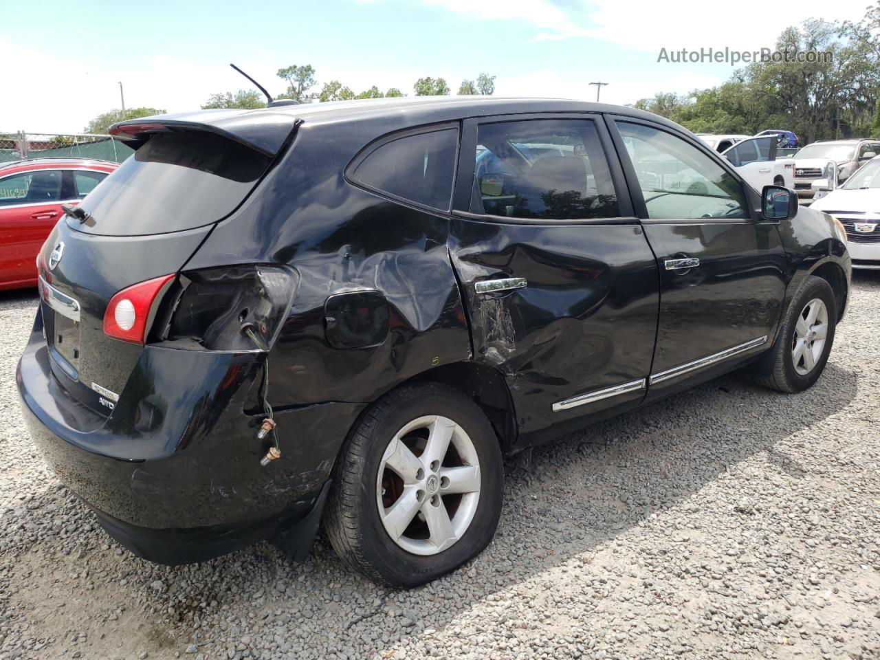 2012 Nissan Rogue S Black vin: JN8AS5MV6CW706235