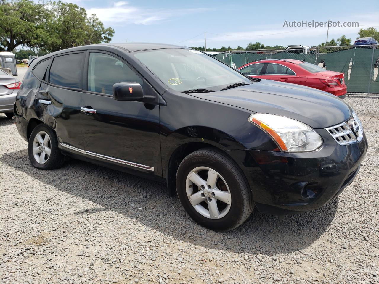 2012 Nissan Rogue S Black vin: JN8AS5MV6CW706235