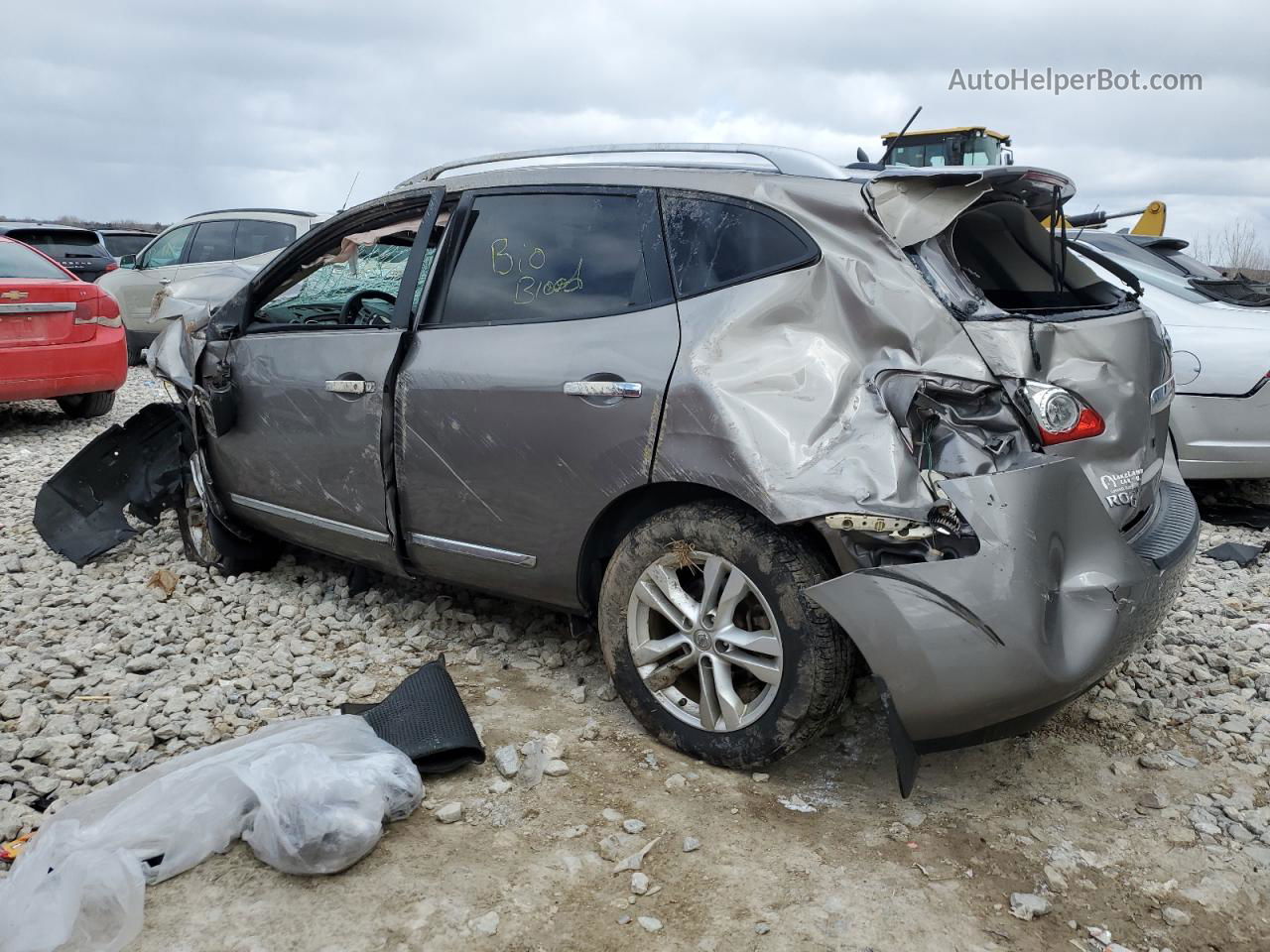 2012 Nissan Rogue S Gray vin: JN8AS5MV6CW707854