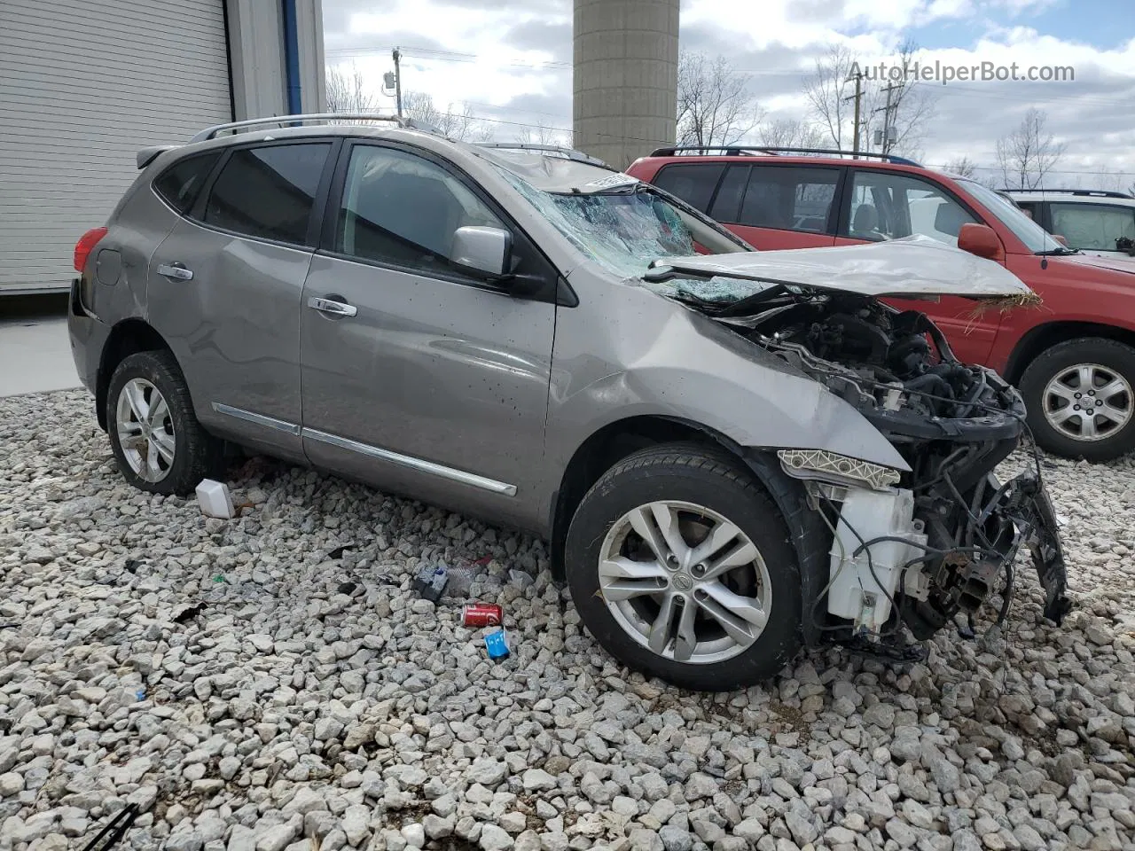 2012 Nissan Rogue S Gray vin: JN8AS5MV6CW707854