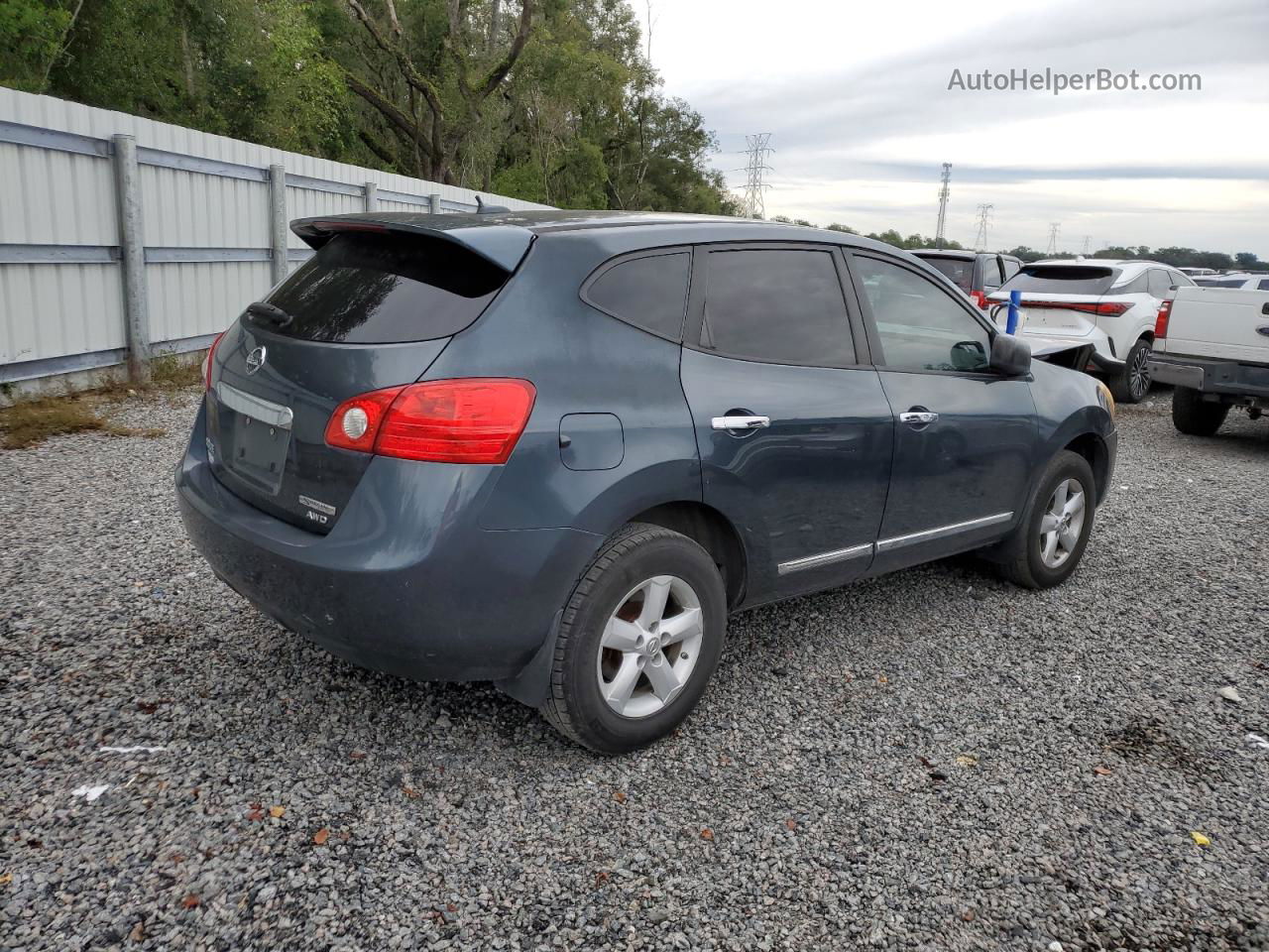 2012 Nissan Rogue S Gray vin: JN8AS5MV6CW708681