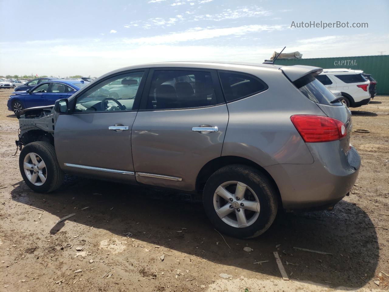 2012 Nissan Rogue S Silver vin: JN8AS5MV6CW718420