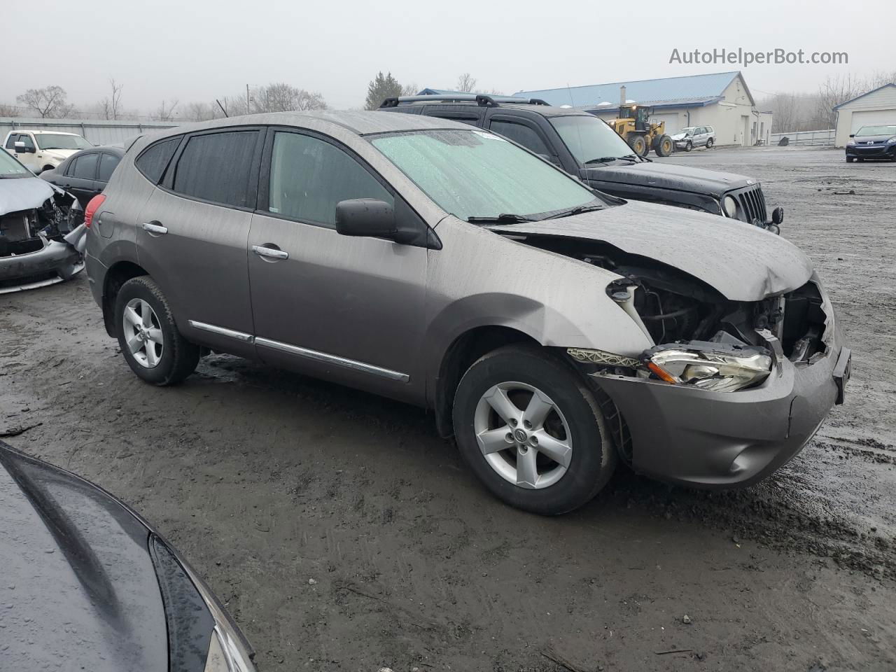 2012 Nissan Rogue S Gray vin: JN8AS5MV6CW719096