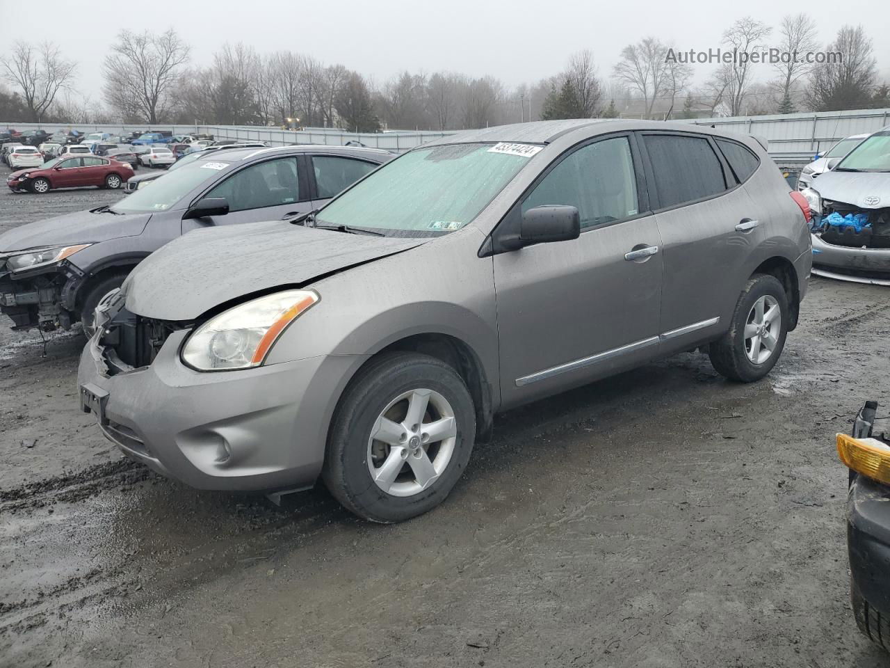 2012 Nissan Rogue S Gray vin: JN8AS5MV6CW719096