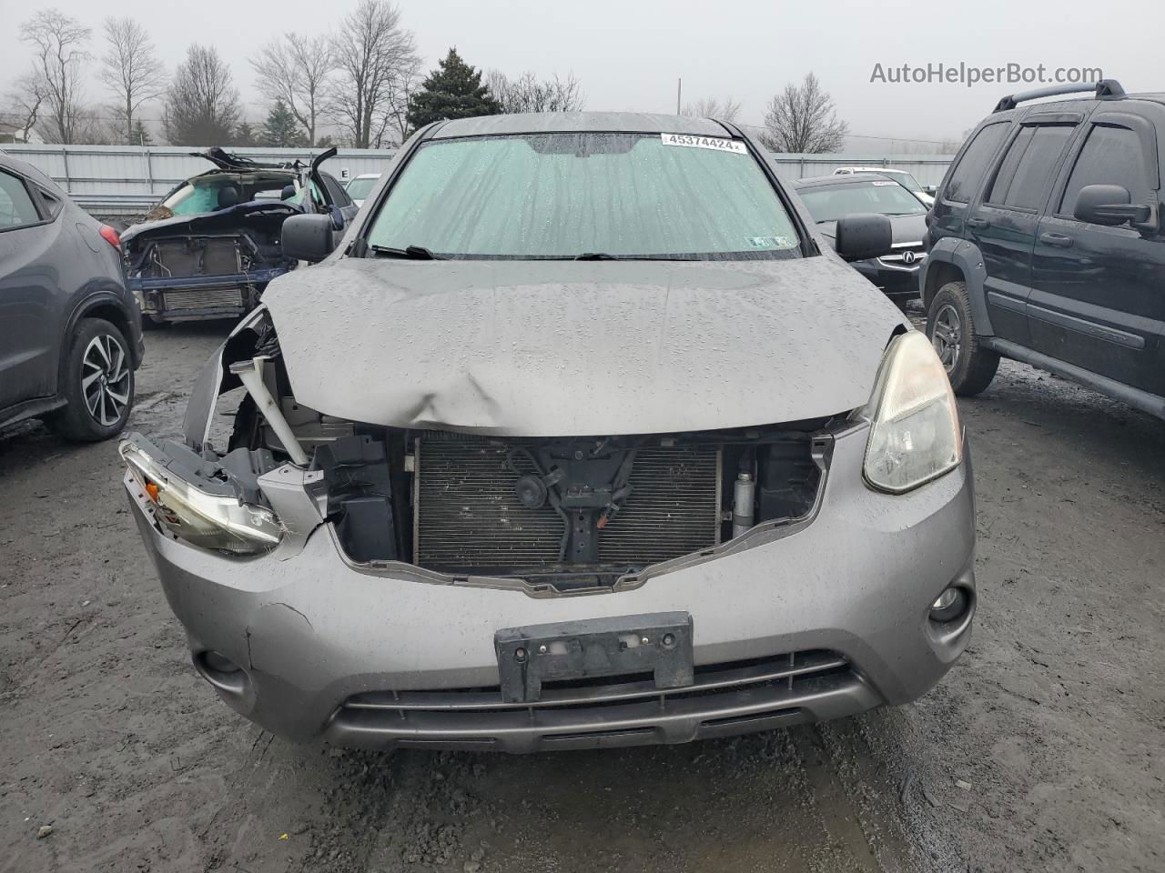 2012 Nissan Rogue S Gray vin: JN8AS5MV6CW719096