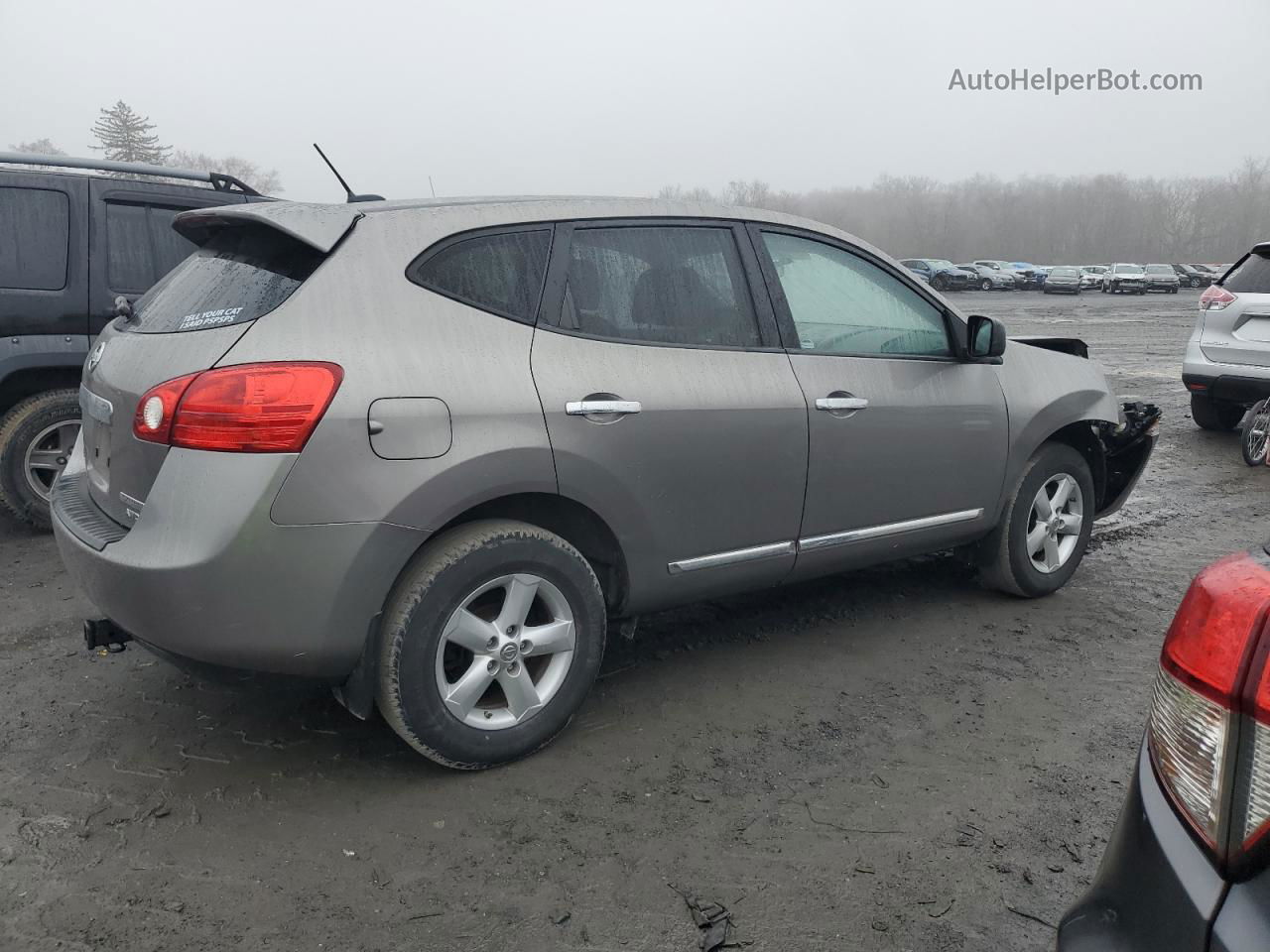 2012 Nissan Rogue S Gray vin: JN8AS5MV6CW719096