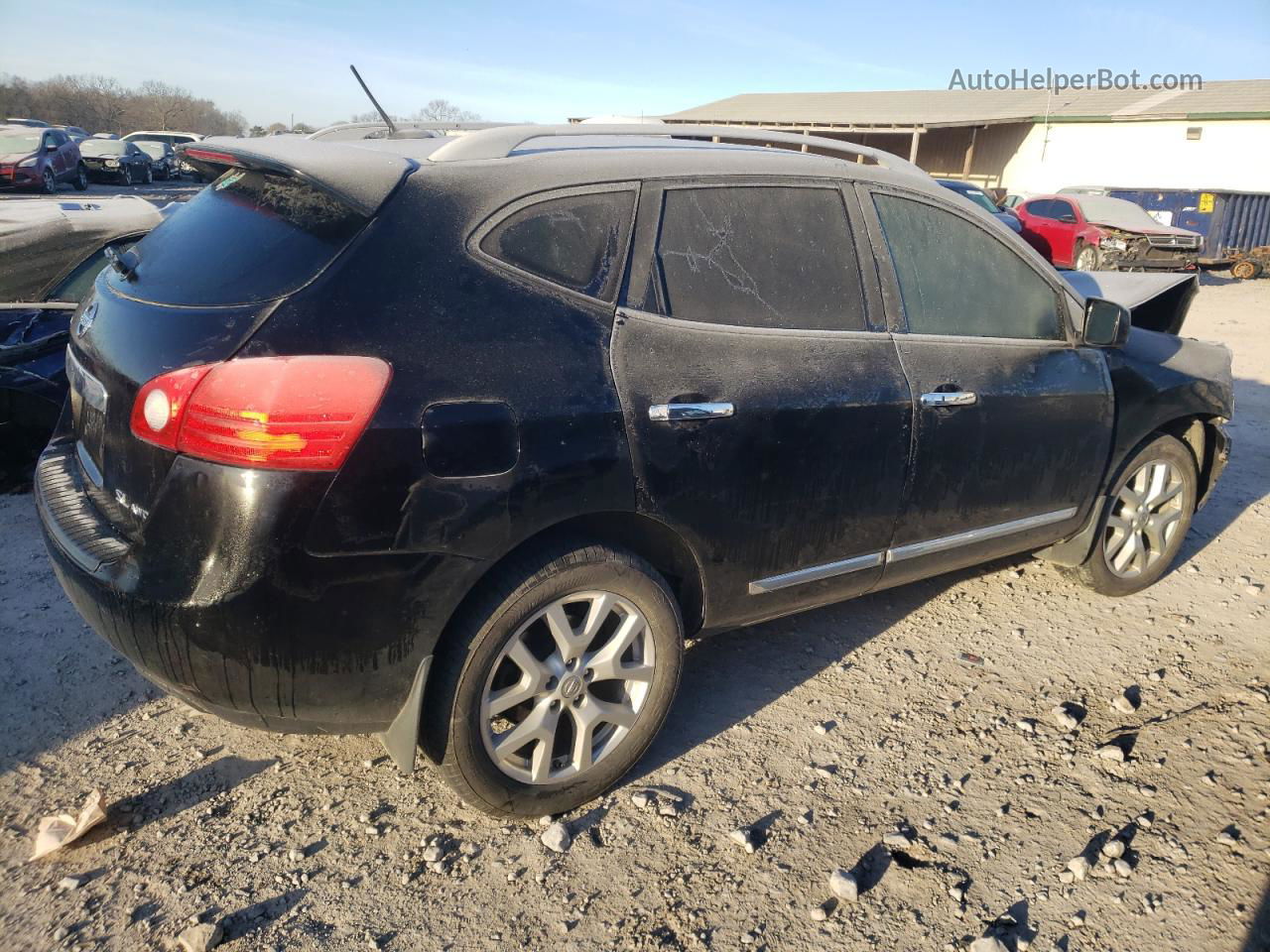 2012 Nissan Rogue S Black vin: JN8AS5MV7CW368571