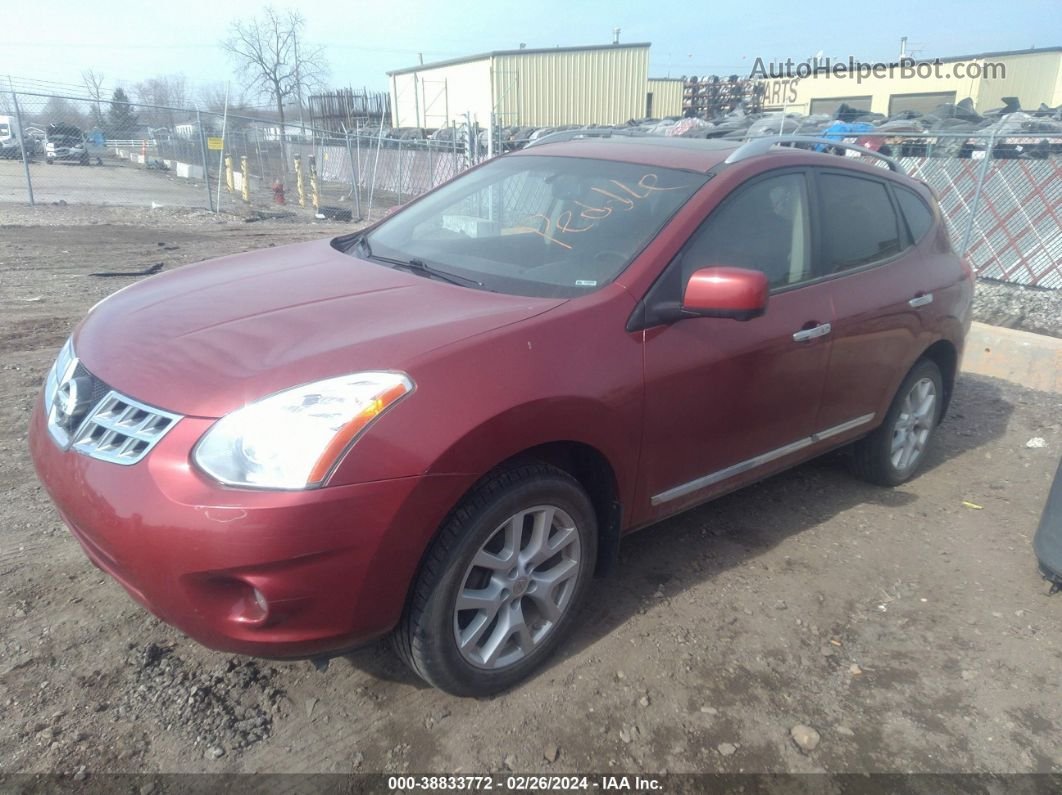 2012 Nissan Rogue Sv W/sl Pkg Red vin: JN8AS5MV7CW368585