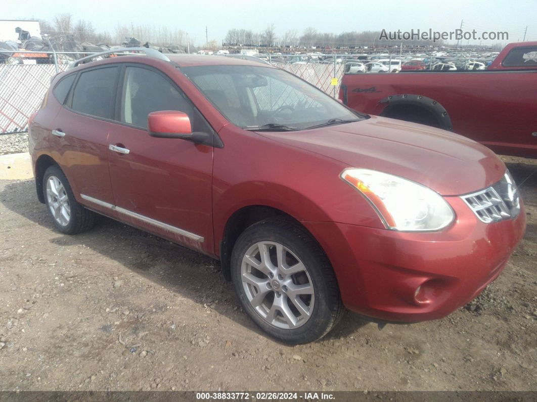 2012 Nissan Rogue Sv W/sl Pkg Red vin: JN8AS5MV7CW368585