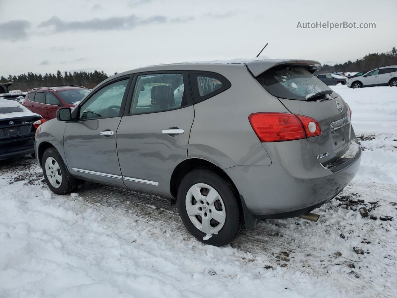 2012 Nissan Rogue S Серый vin: JN8AS5MV7CW370319