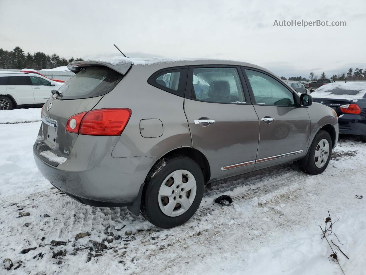 2012 Nissan Rogue S Серый vin: JN8AS5MV7CW370319