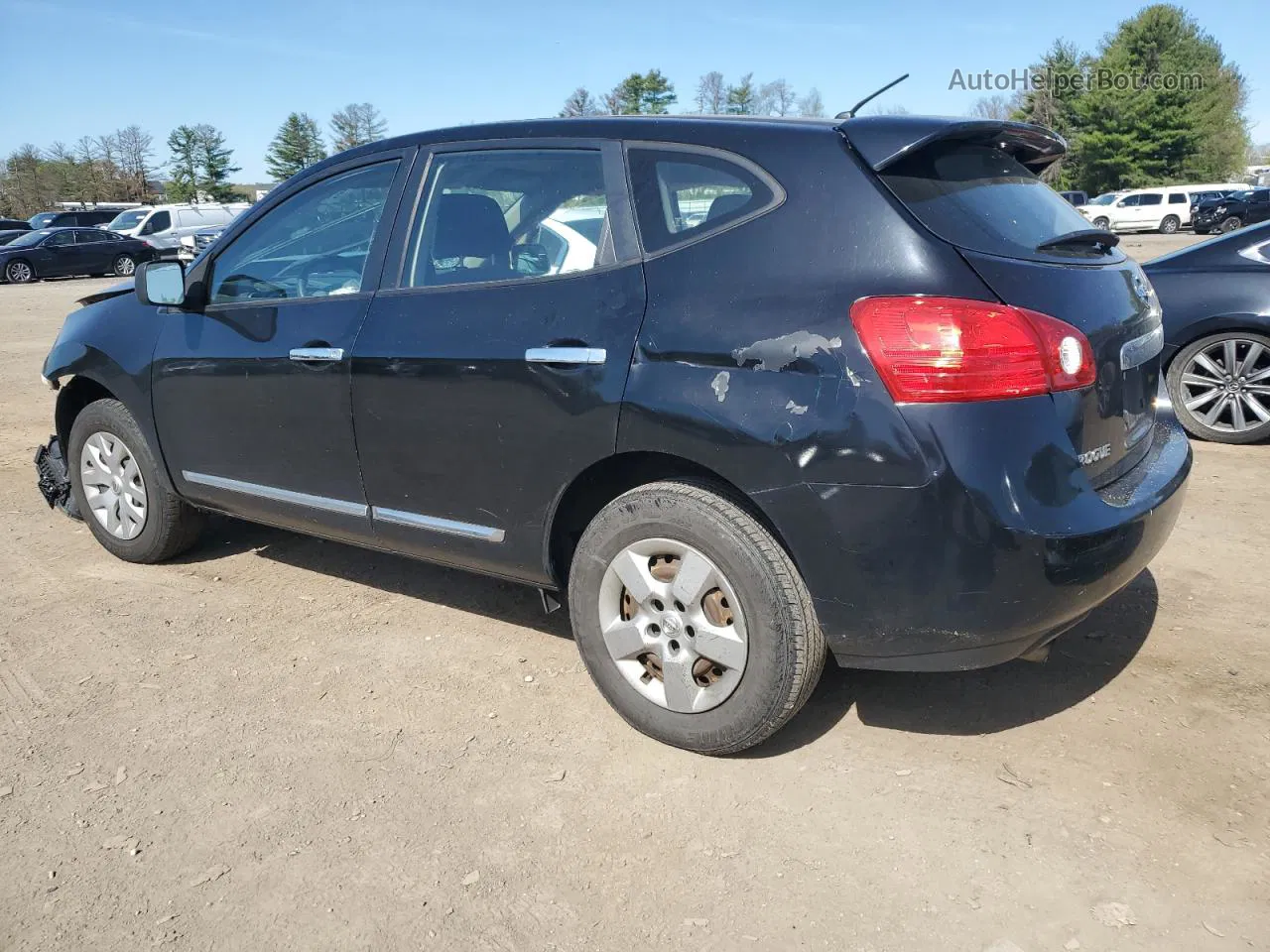 2012 Nissan Rogue S Black vin: JN8AS5MV7CW388934