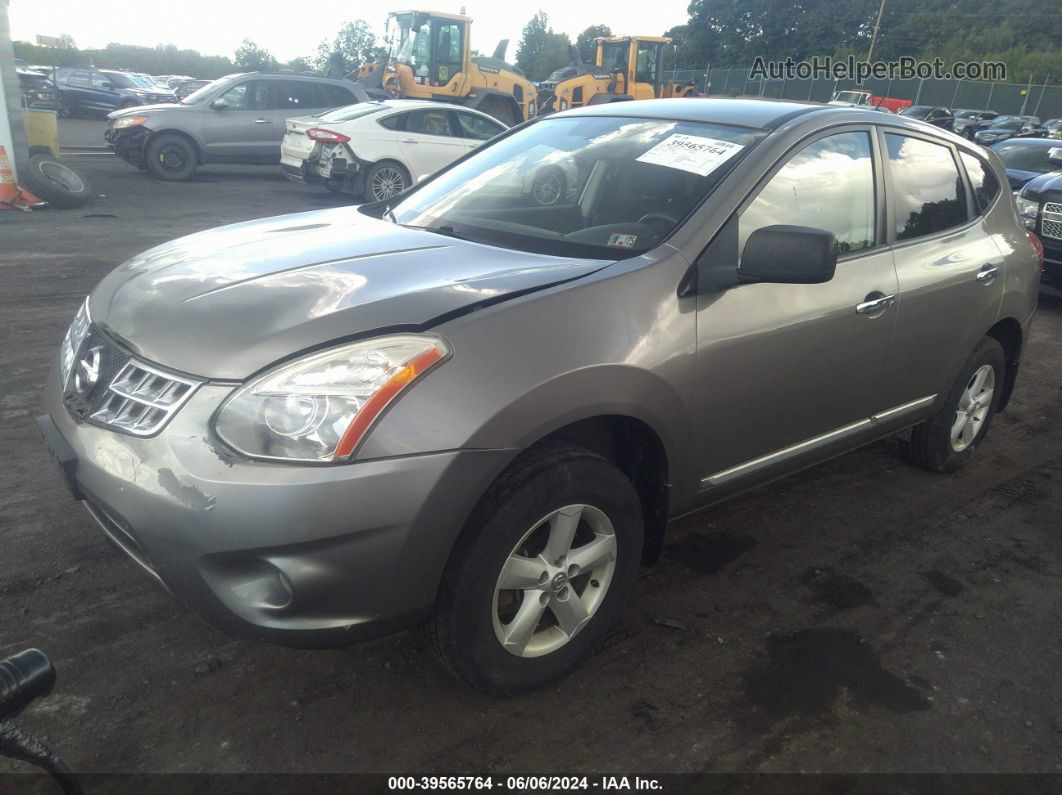 2012 Nissan Rogue S Silver vin: JN8AS5MV7CW392854