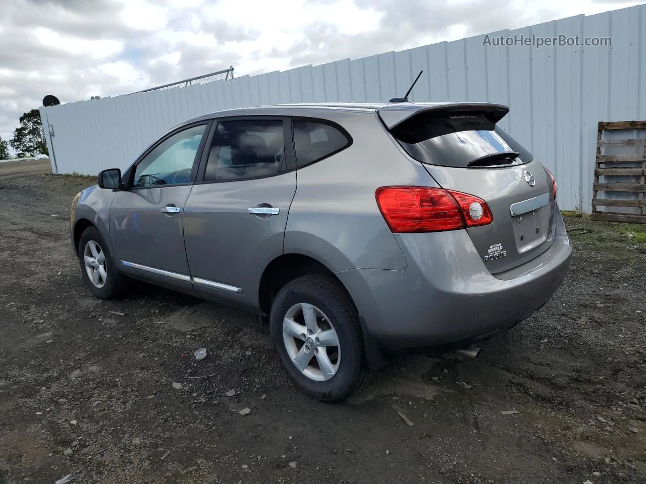 2012 Nissan Rogue S Silver vin: JN8AS5MV7CW395026