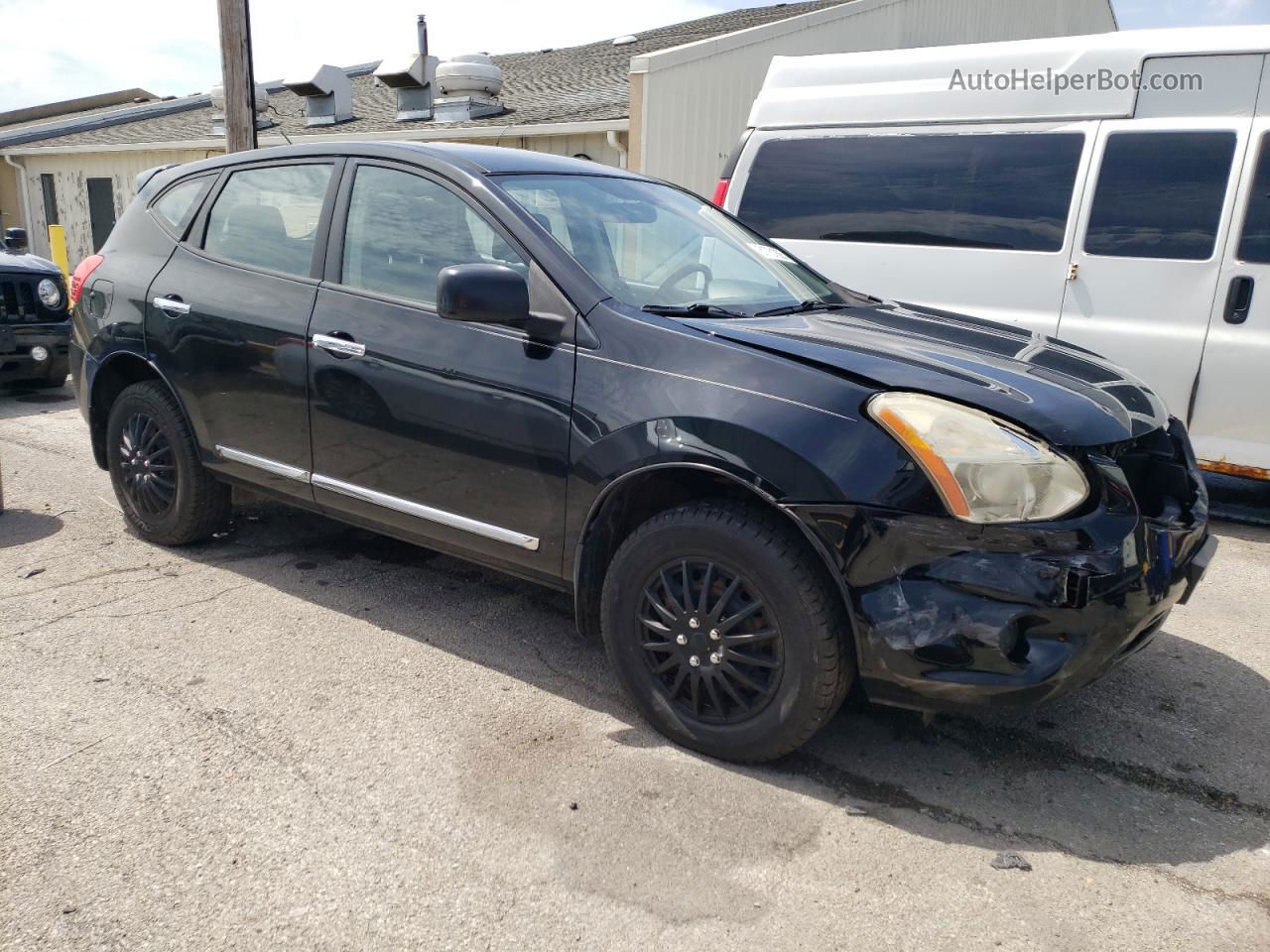 2012 Nissan Rogue S Black vin: JN8AS5MV7CW711203