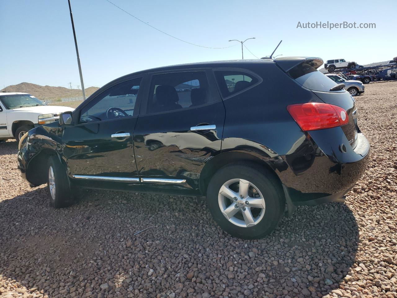 2012 Nissan Rogue S Black vin: JN8AS5MV8CW350385