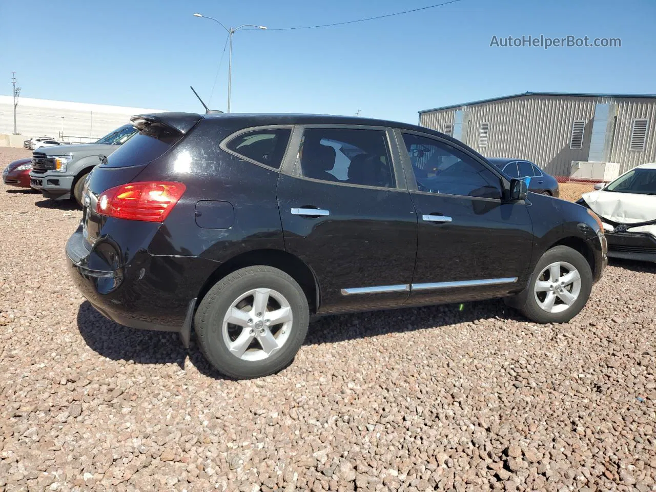 2012 Nissan Rogue S Black vin: JN8AS5MV8CW350385