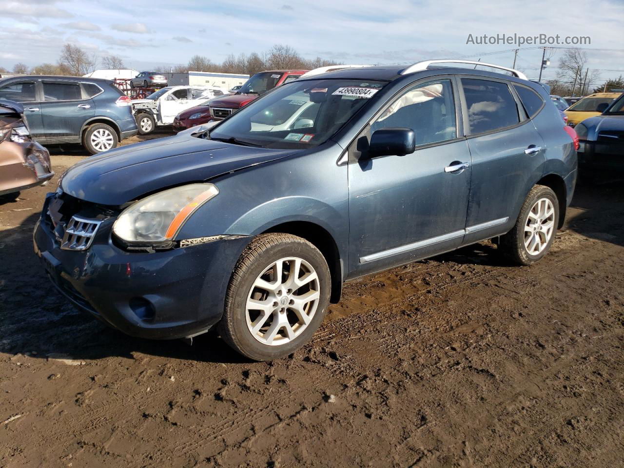 2012 Nissan Rogue S Gray vin: JN8AS5MV8CW359734