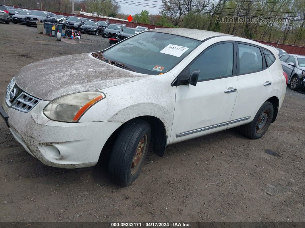 2012 Nissan Rogue S White vin: JN8AS5MV8CW361306