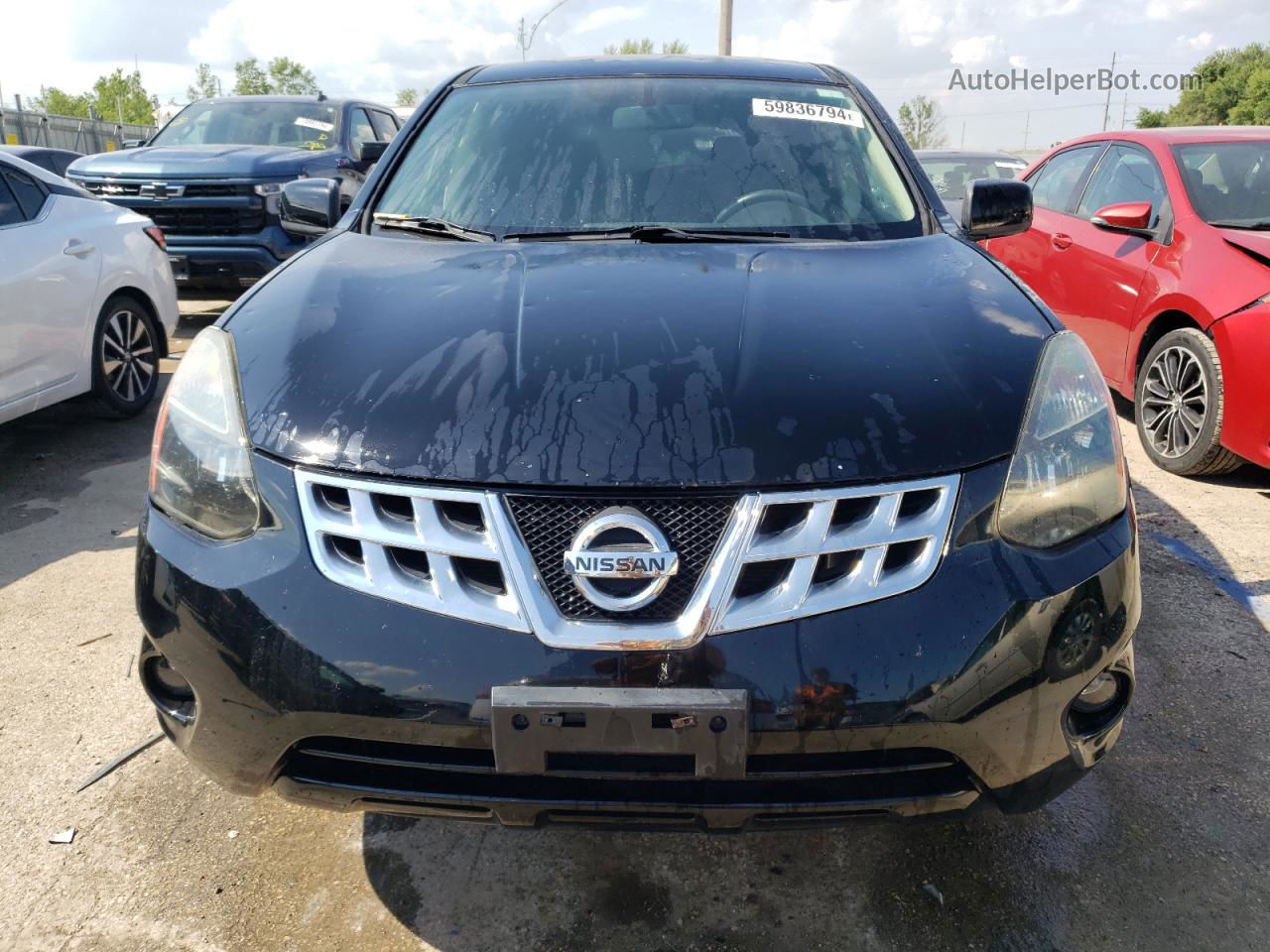 2012 Nissan Rogue S Black vin: JN8AS5MV8CW364089