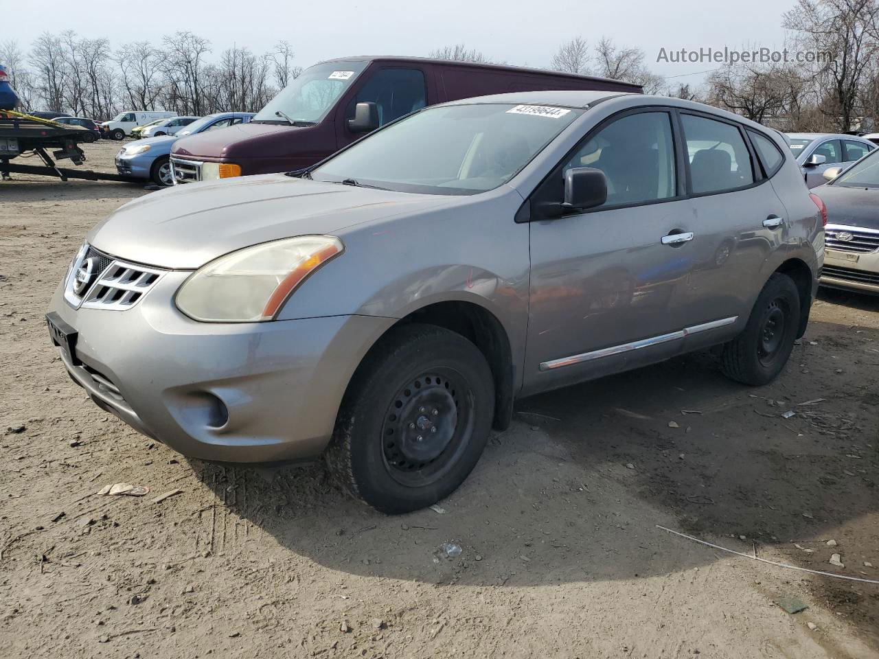 2012 Nissan Rogue S Gray vin: JN8AS5MV8CW372225