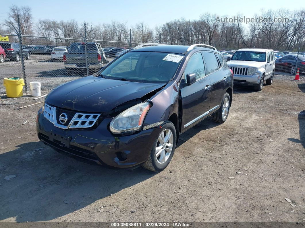 2012 Nissan Rogue Sv Purple vin: JN8AS5MV8CW384553