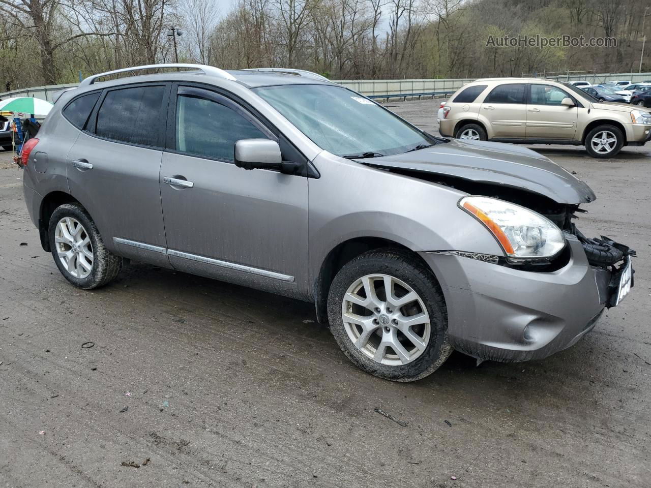 2012 Nissan Rogue S Charcoal vin: JN8AS5MV8CW405109