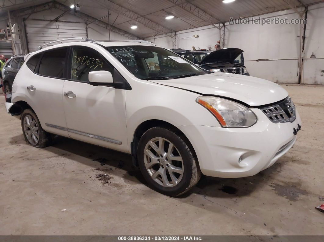 2012 Nissan Rogue Sv W/sl Pkg White vin: JN8AS5MV8CW414490