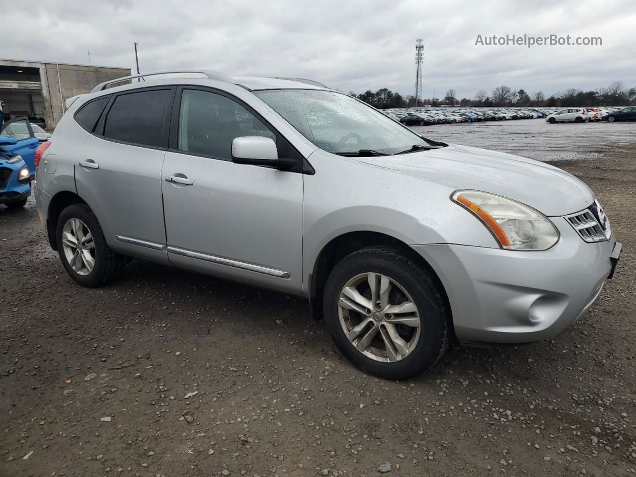 2012 Nissan Rogue S Silver vin: JN8AS5MV8CW706446